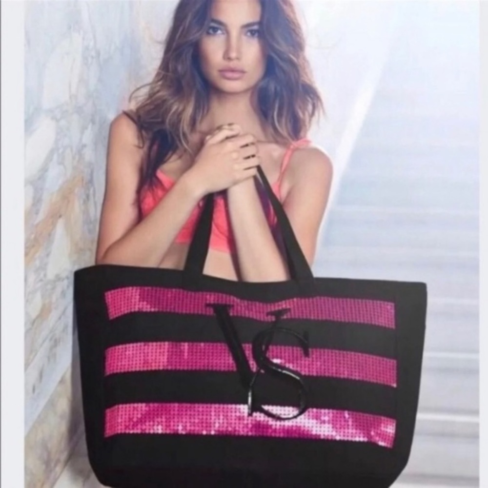 NWOT Victoria’s Secret large satchel Shoulder bag beach tote gym overnight bag
